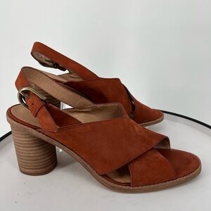 MADEWELL The Ruthie Crisscross‎ Sandal in Nubuck Leather